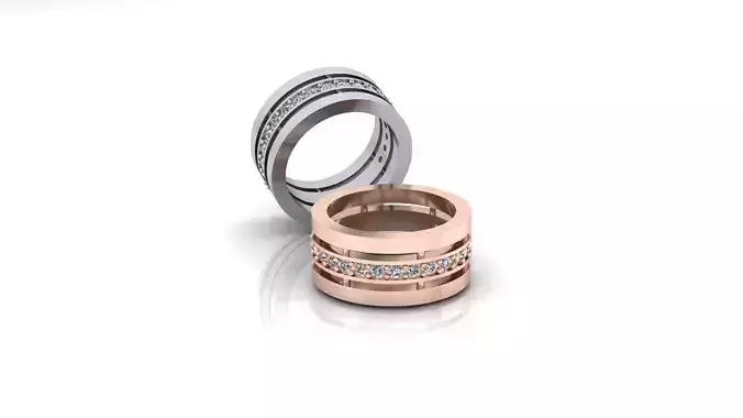 3 flower setting engagement jewelry ring 