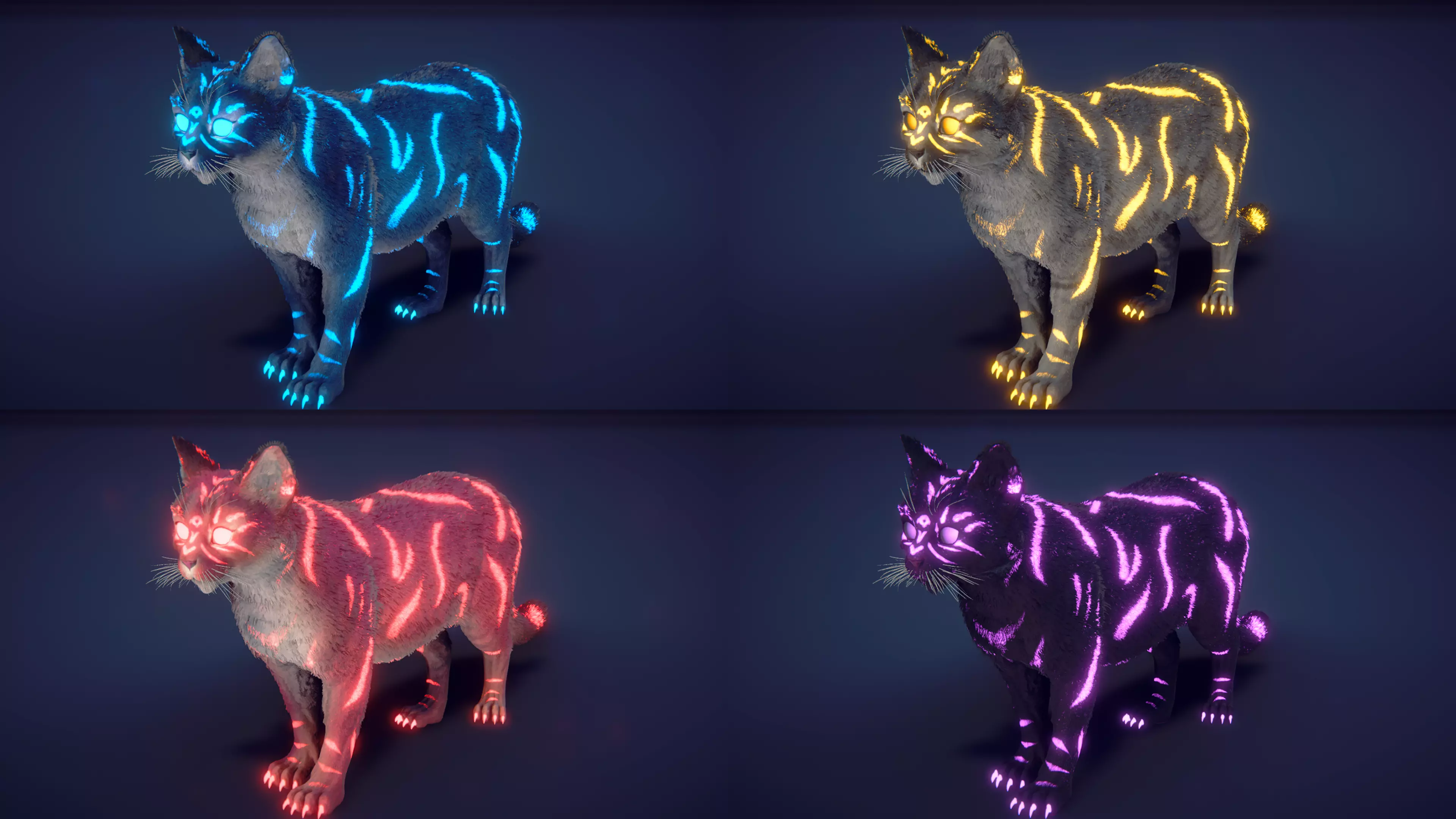 Cat Animset Pro Low-poly 3D model_7