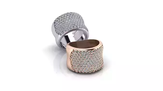 pave setting jewelry ring