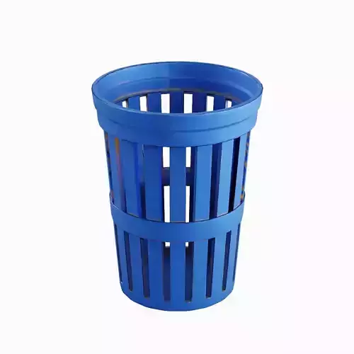 Street Trash Can 05 Low-poly 3D model