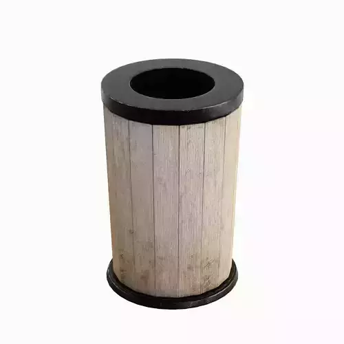 Street Trash Can B 02 Low-poly 3D model