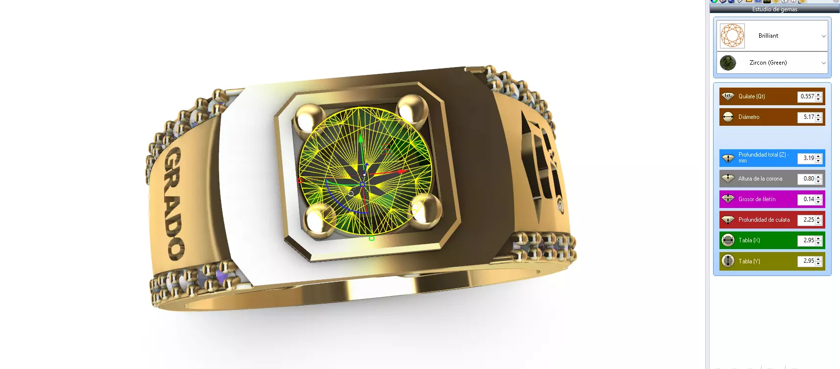 anillo grado -v- 3D print model_7