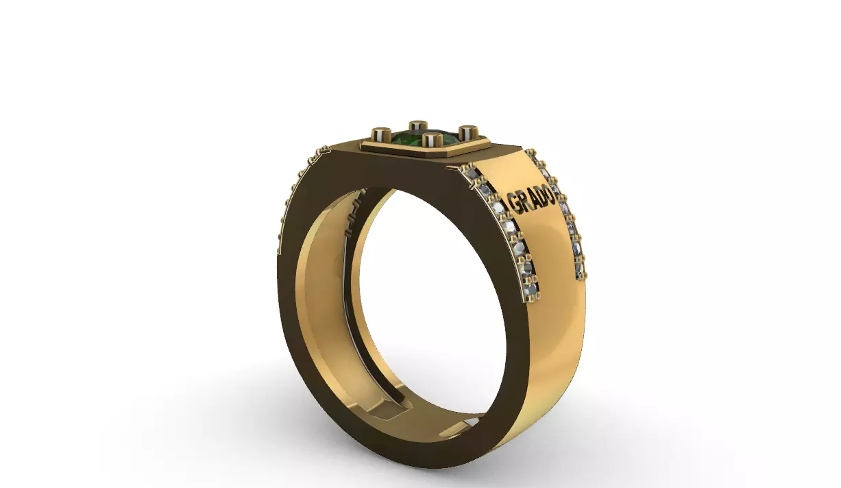 anillo grado -v- 3D print model_3