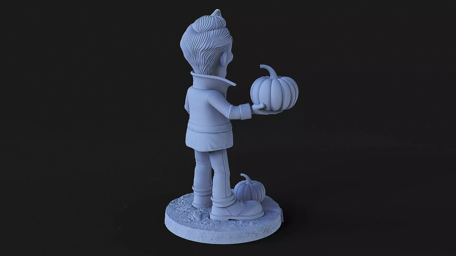 Mr Pumpkin halloween 3D print model_6