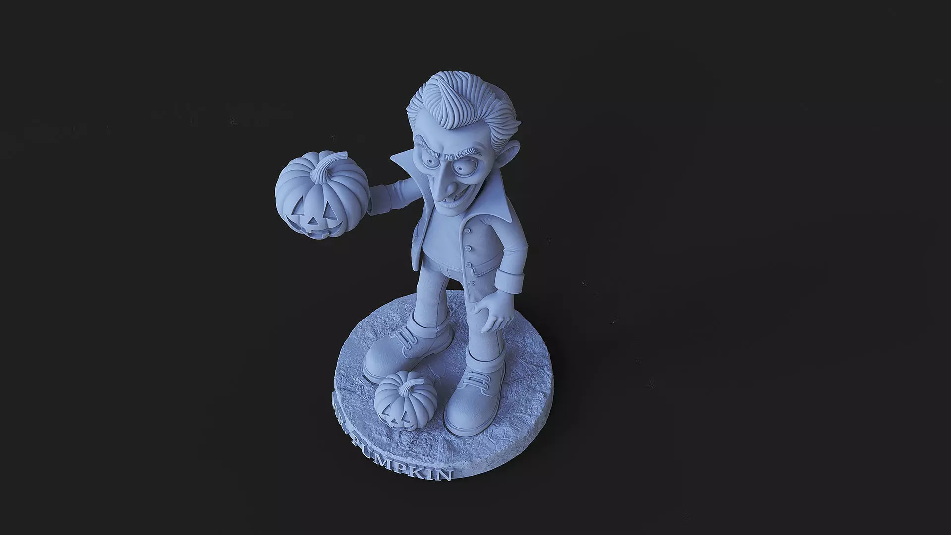 Mr Pumpkin halloween 3D print model_18