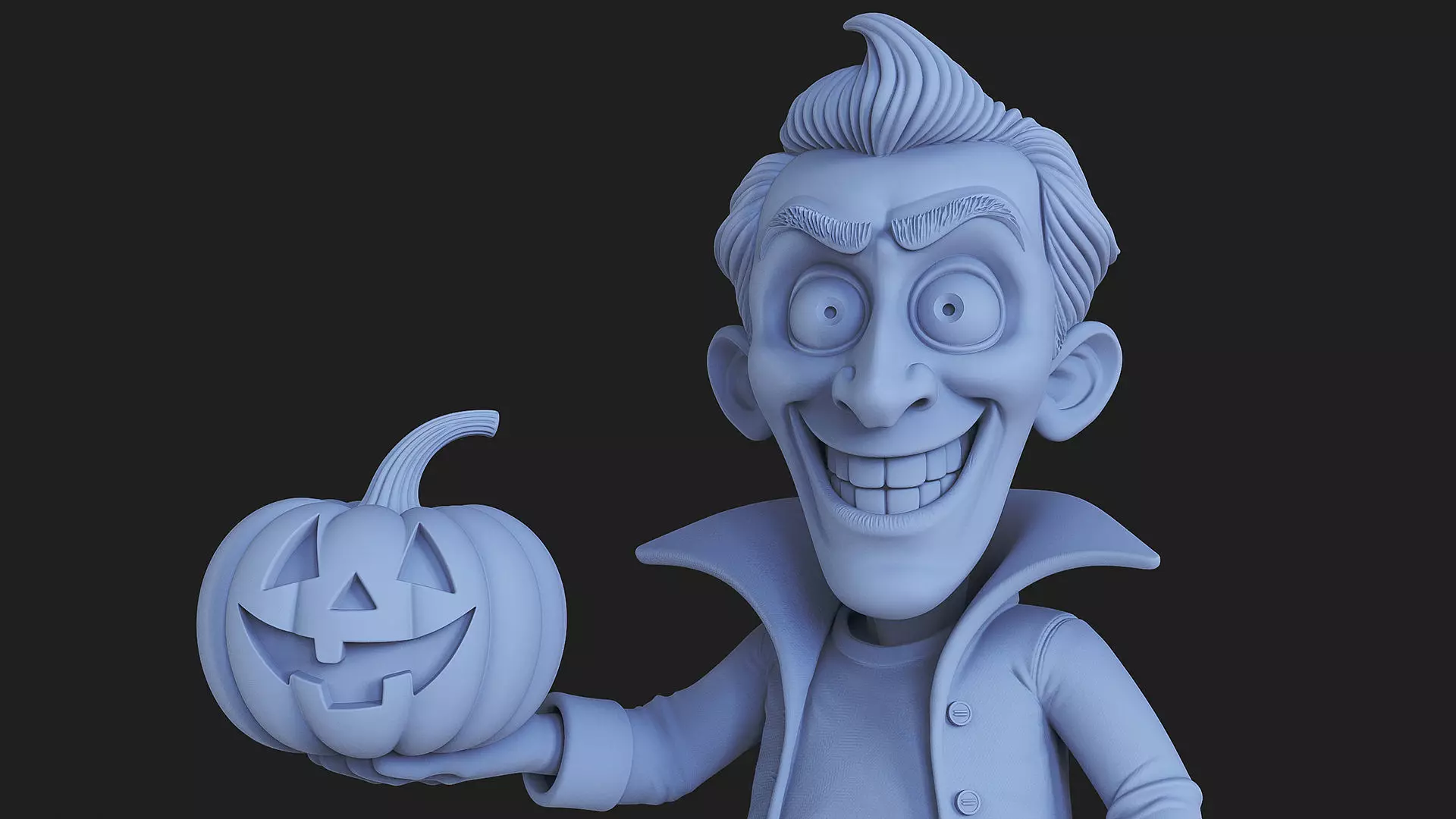 Mr Pumpkin halloween 3D print model_16