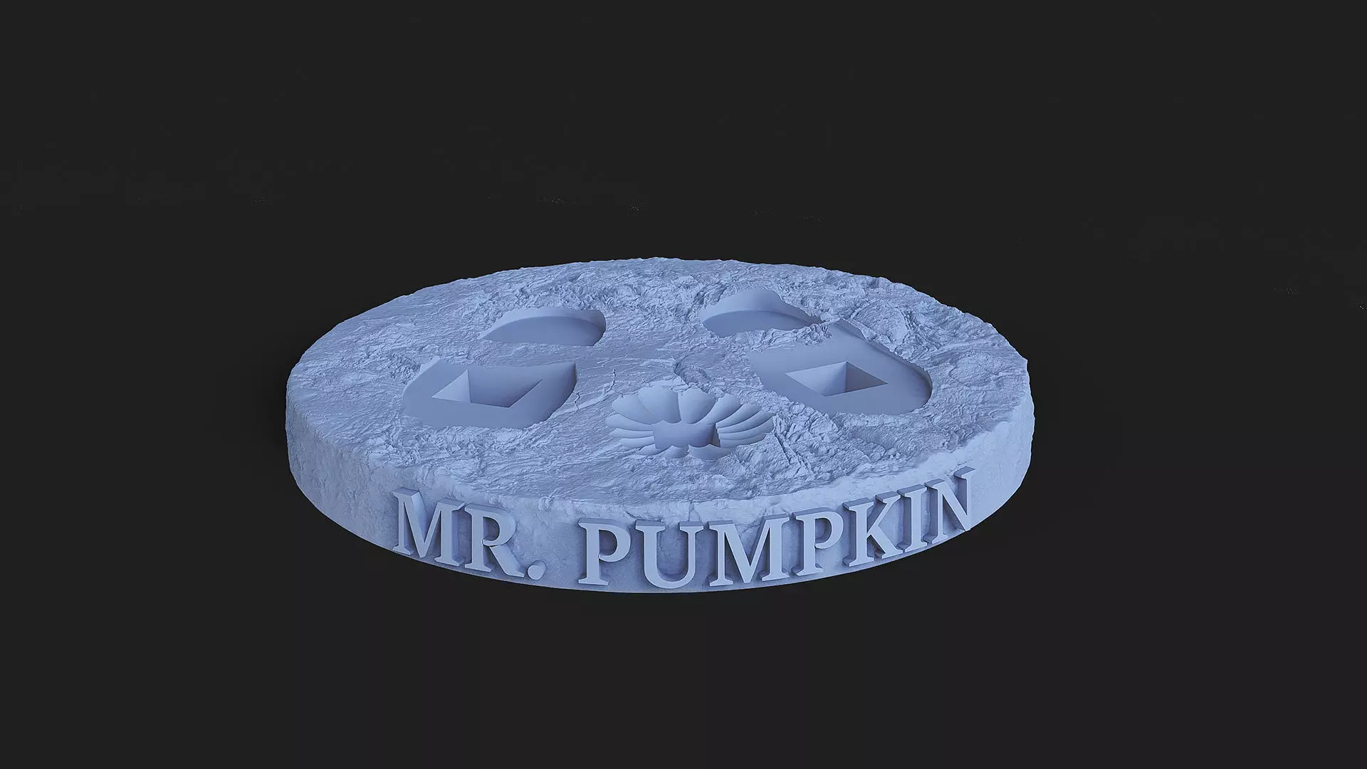 Mr Pumpkin halloween 3D print model_9