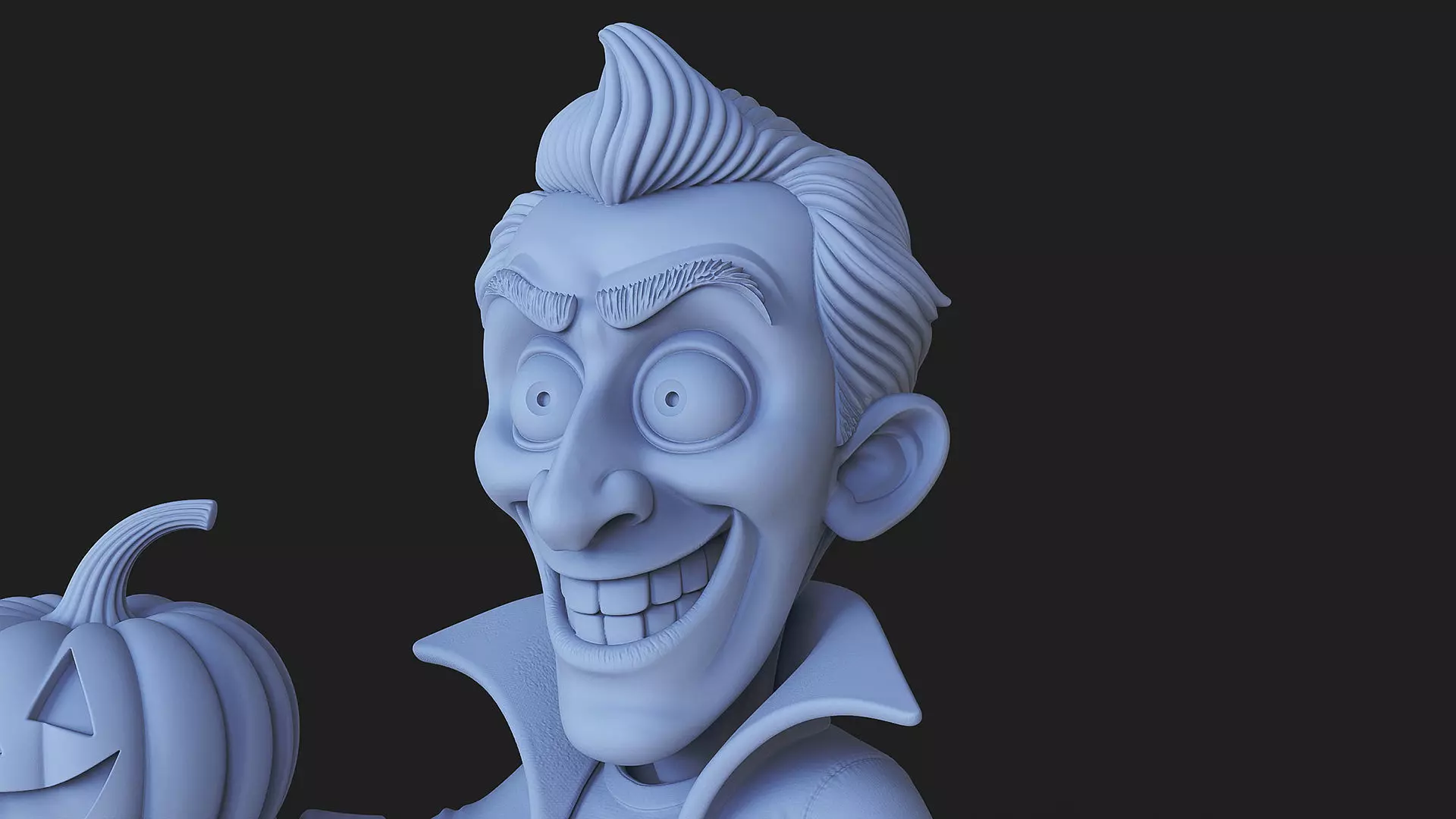Mr Pumpkin halloween 3D print model_7