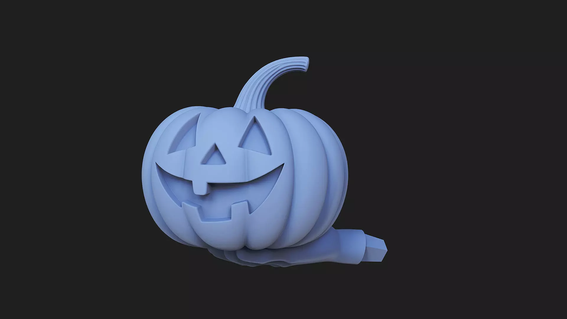Mr Pumpkin halloween 3D print model_13