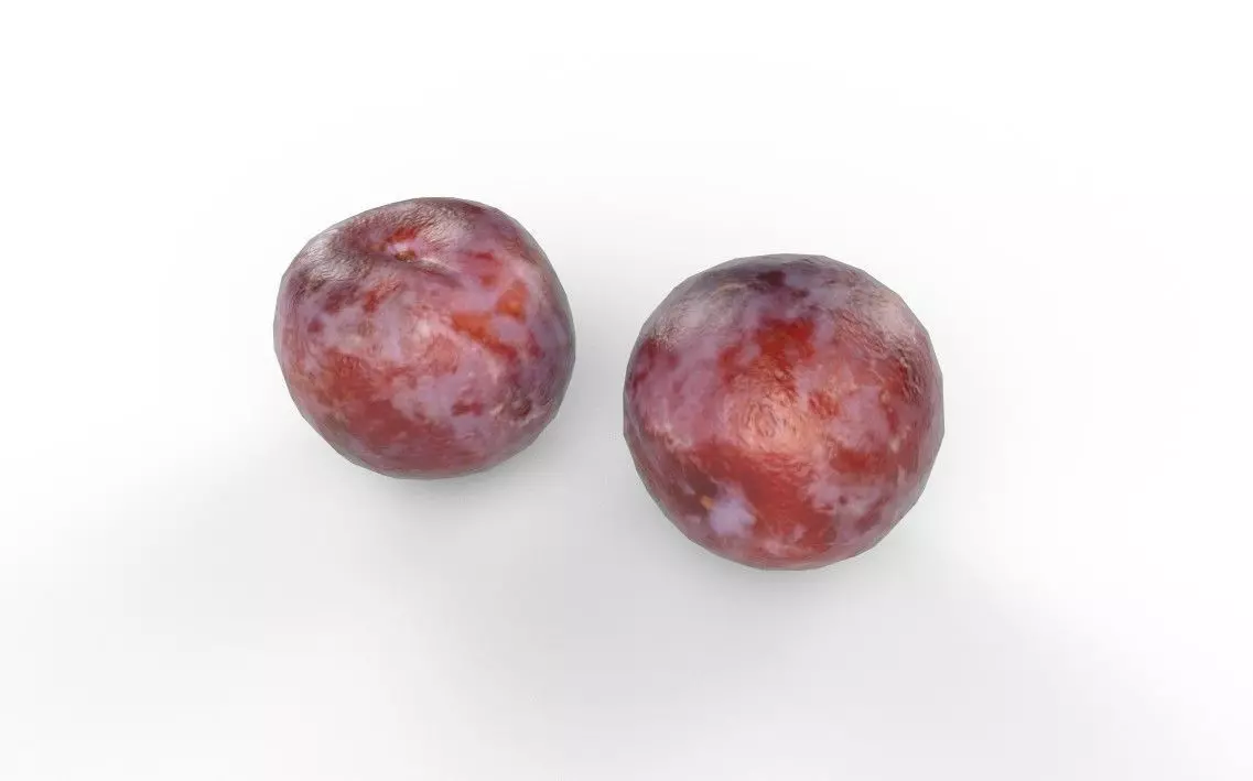 Plum M01 Low-poly 3D model_3