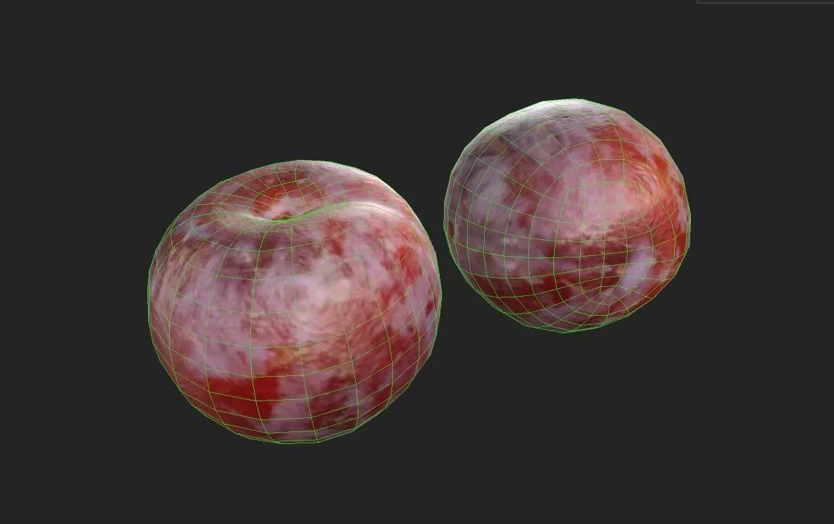 Plum M01 Low-poly 3D model_1