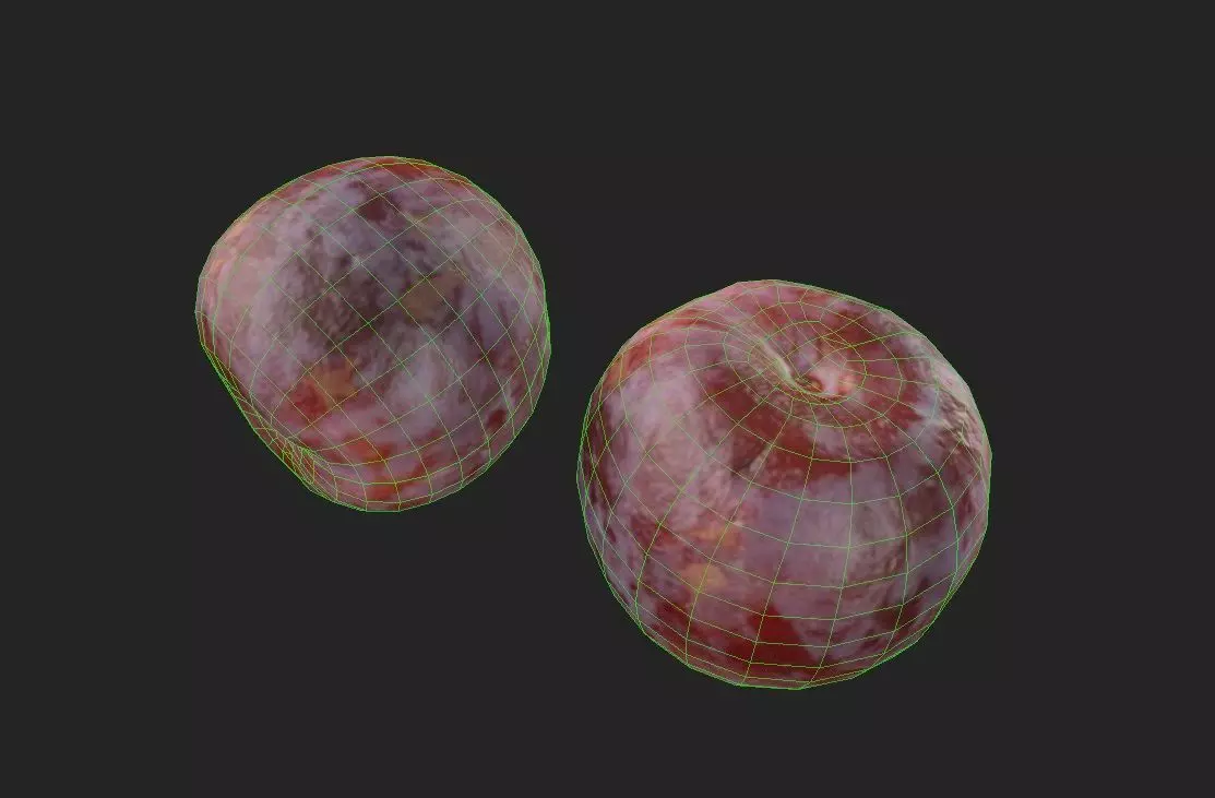 Plum M01 Low-poly 3D model_6