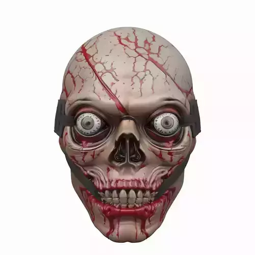 3D Detailed Zombie Eye Mask with Bulging Eyes