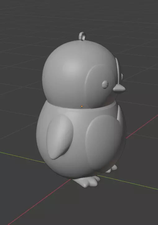 penguin ornament 3D print model_2