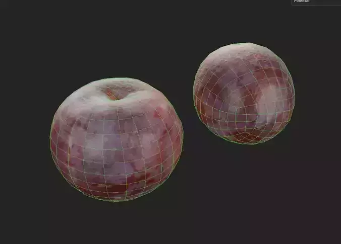 Plum  M02 Low-poly 3D model 2
