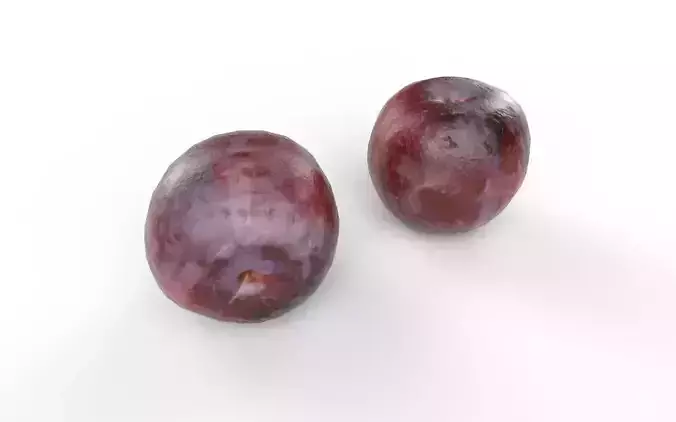Plum  M02 Low-poly 3D model 5