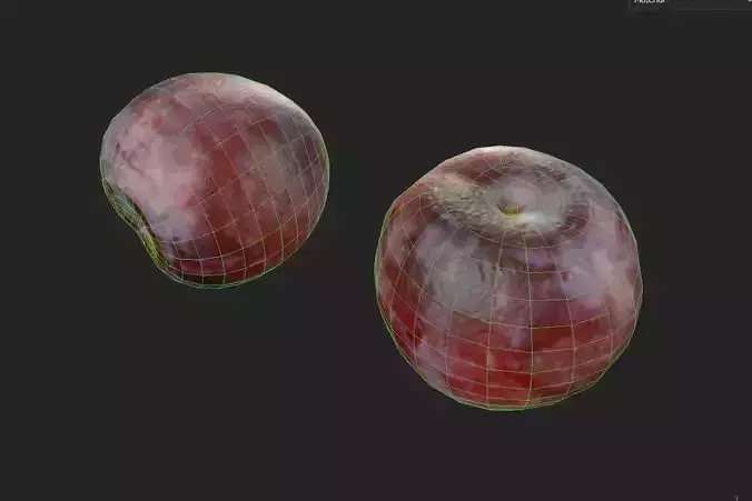 Plum  M02 Low-poly 3D model 7