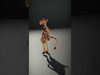 Animated Giraffe Character model pack Low-poly 3D model_2