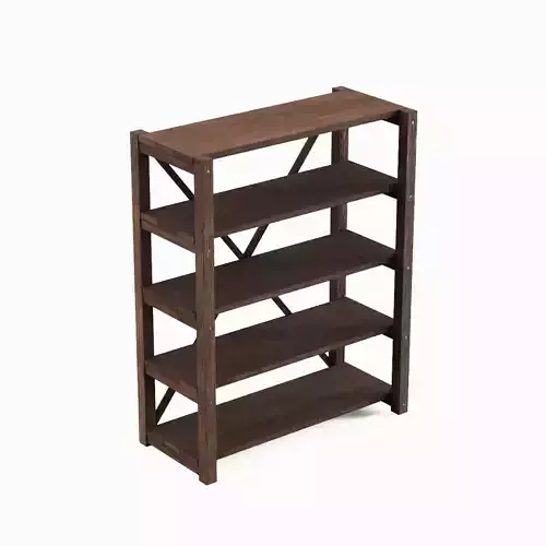 Wide Pottery Shelf B 04
