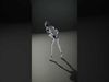 Sleek Gray Robot model pack Low-poly 3D model_2