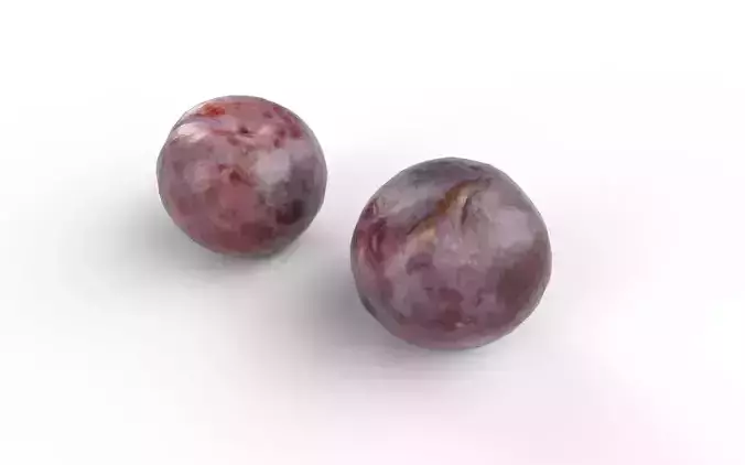 Plum  M04 Low-poly 3D model 4