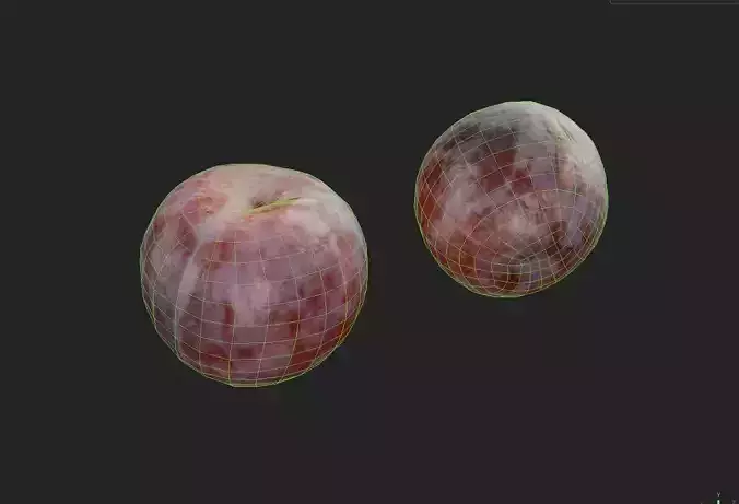 Plum  M04 Low-poly 3D model 2