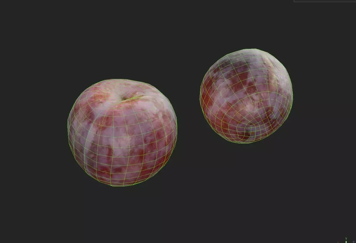 Plum M04 Low-poly 3D model_1