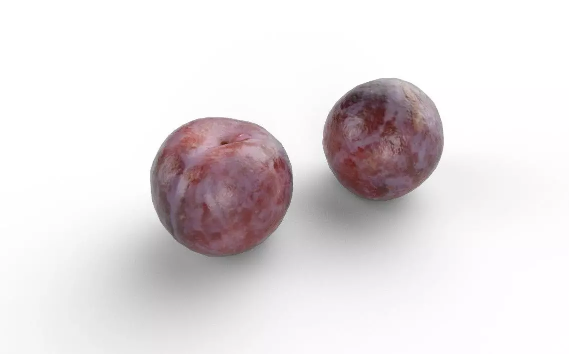 Plum M04 Low-poly 3D model_0