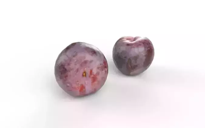Plum  M04 Low-poly 3D model 5
