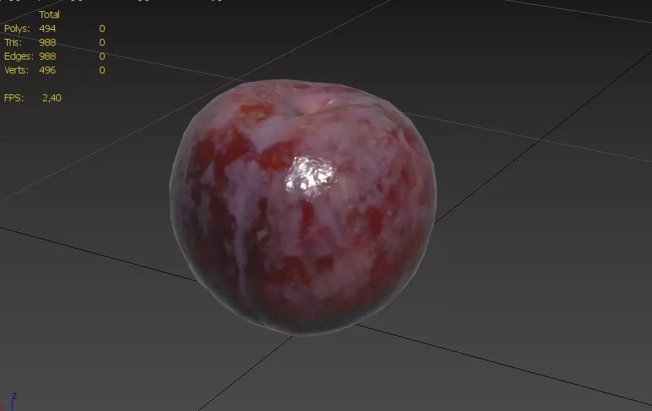 Plum M04 Low-poly 3D model_2