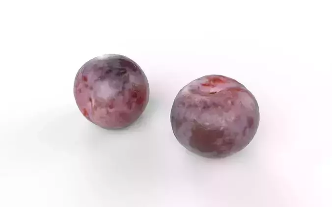 Plum  M04 Low-poly 3D model 6