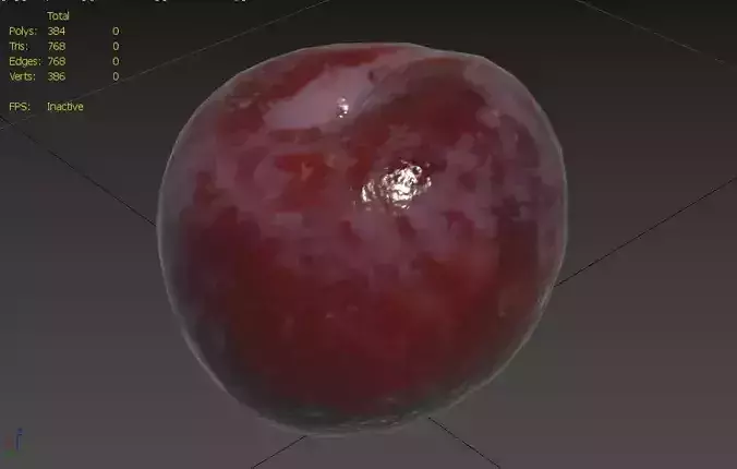 Plum  M05 Low-poly 3D model 3