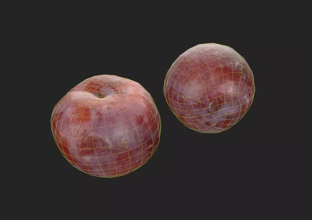 Plum M08 Low-poly 3D model_1