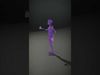 Purple Alien Character model pack Low-poly 3D model_2