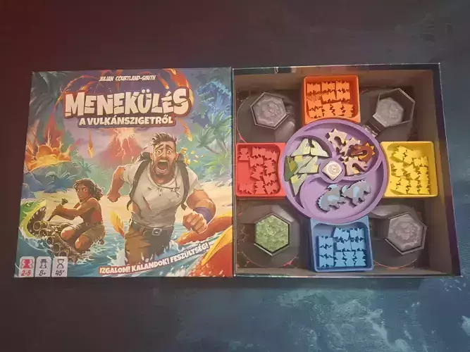 Survive The Island board game insert with Monster pack expansion