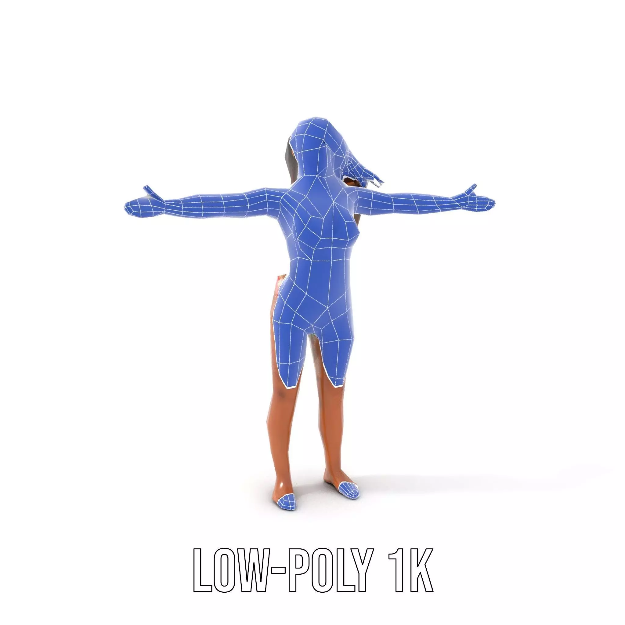Vibrant TieDye Bikini model pack Low-poly 3D model_26