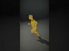 Yellow Alien model pack Low-poly 3D model_2
