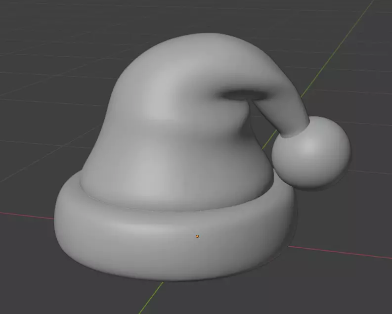 Santa hat 3D print model_1