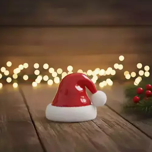 Santa hat 3D print model