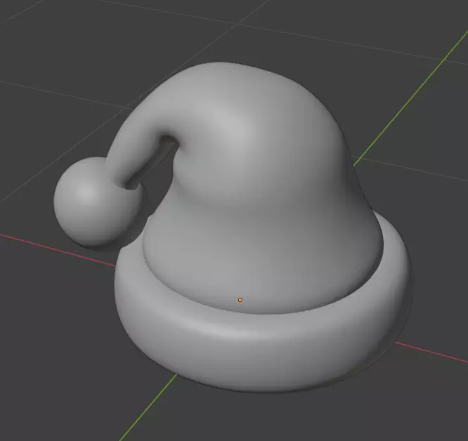 Santa hat 3D print model_2