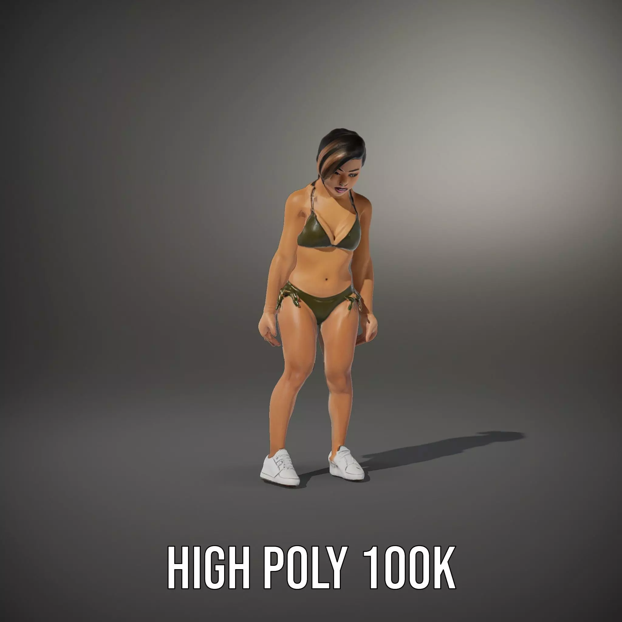 Olive Bikini model pack Low-poly 3D model_9