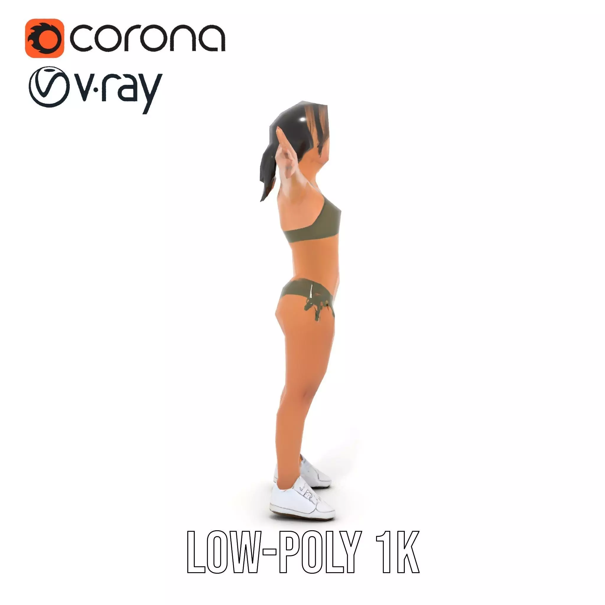 Olive Bikini model pack Low-poly 3D model_21