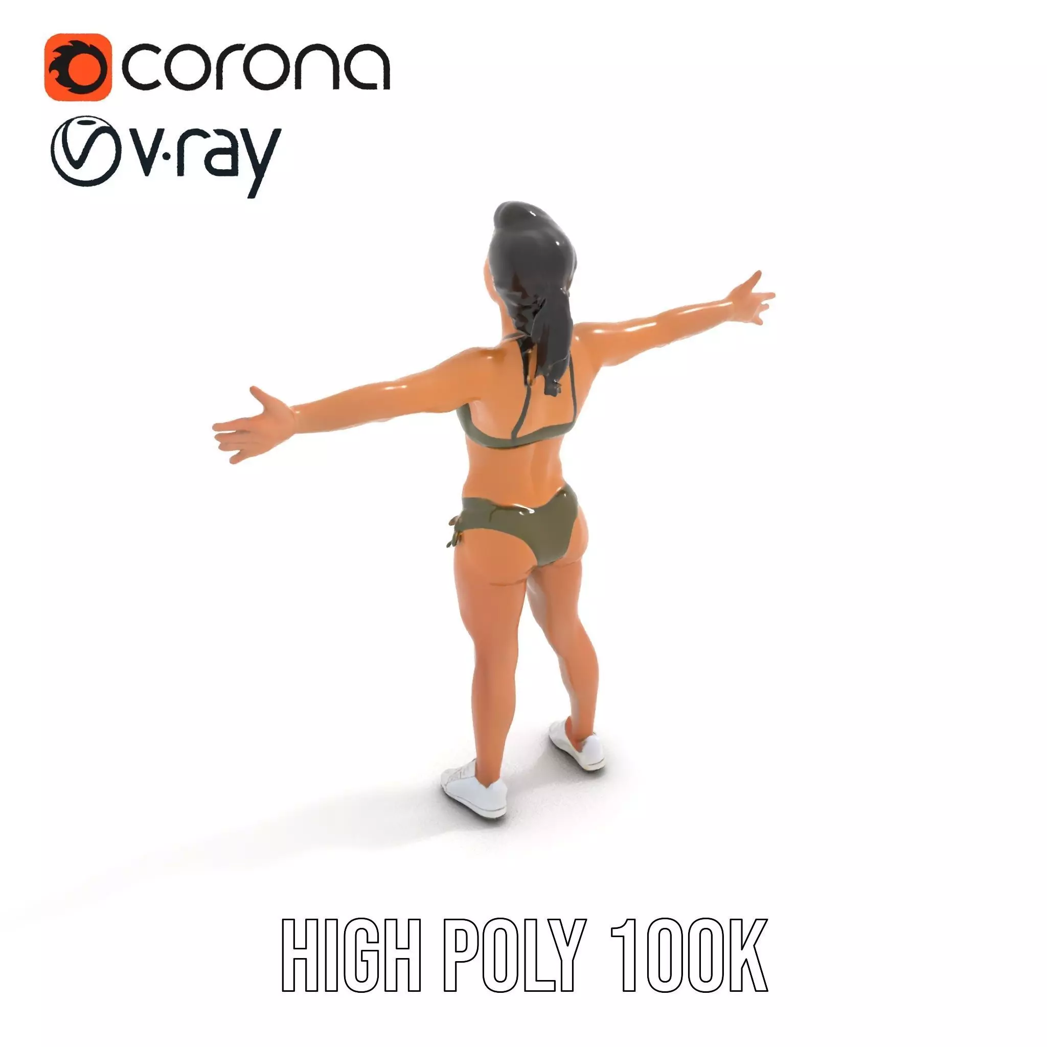 Olive Bikini model pack Low-poly 3D model_30
