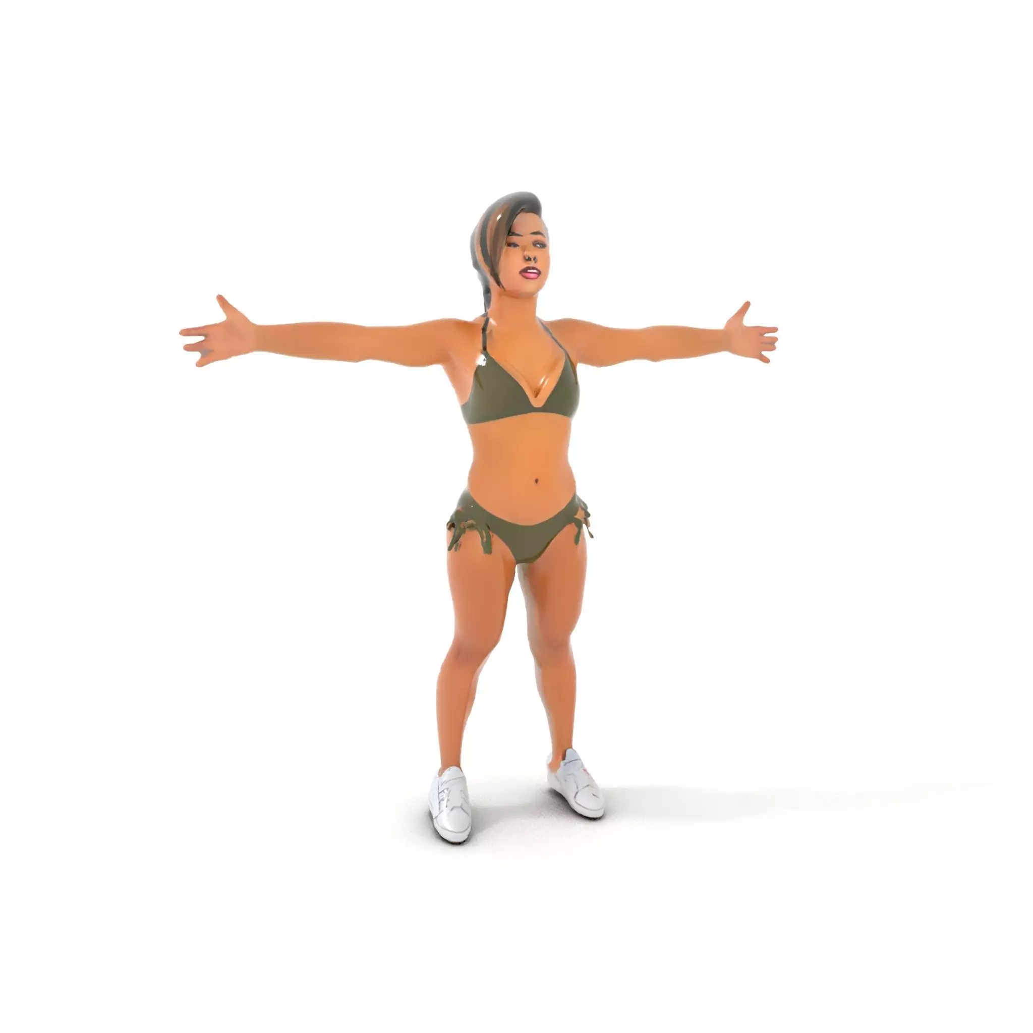 Olive Bikini model pack Low-poly 3D model_17