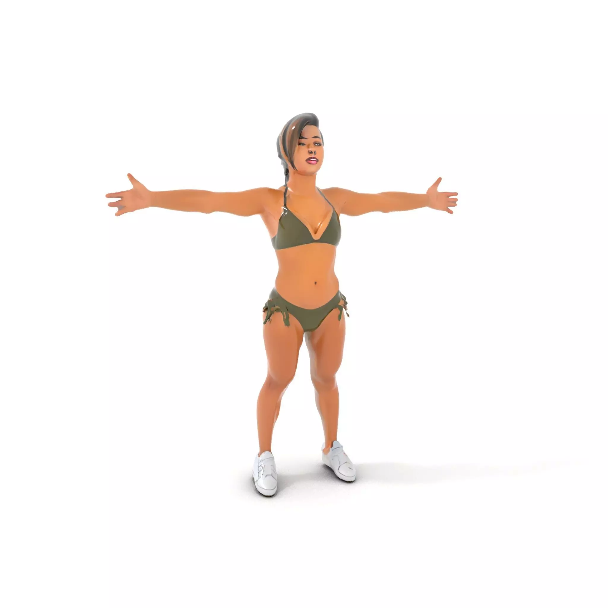 Olive Bikini model pack Low-poly 3D model_0