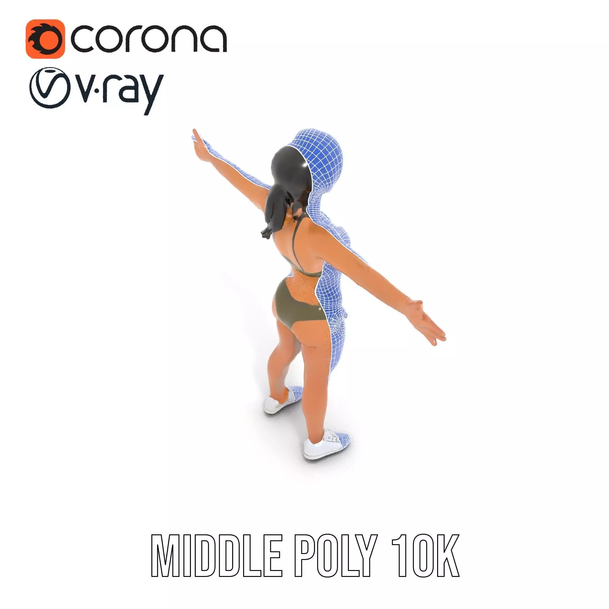 Olive Bikini model pack Low-poly 3D model_31