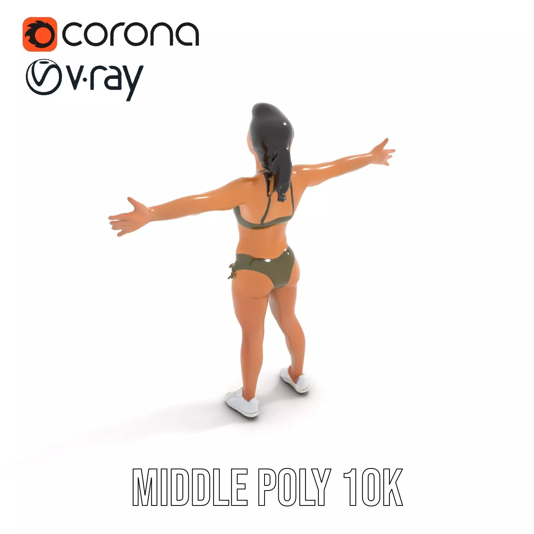 Olive Bikini model pack Low-poly 3D model_14