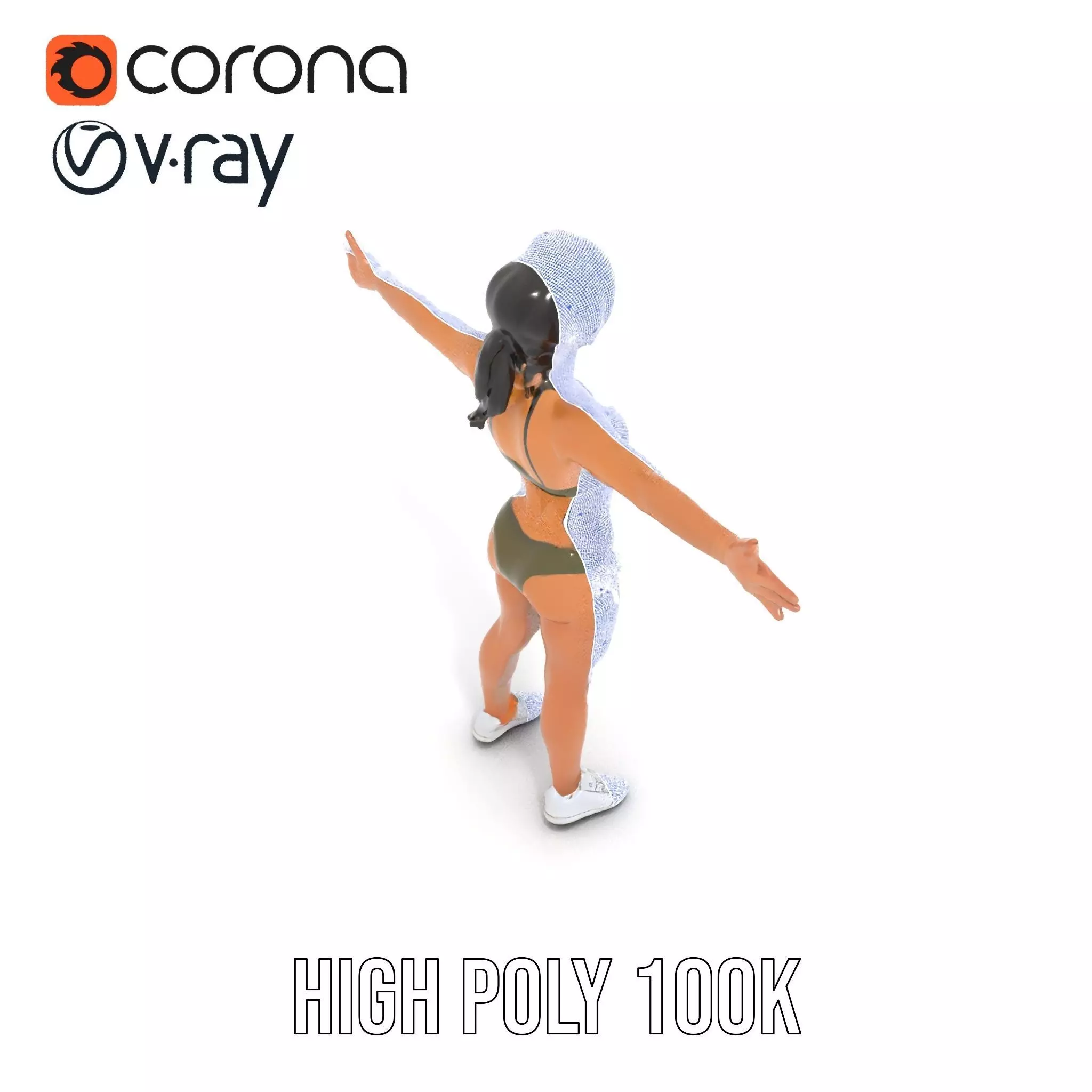 Olive Bikini model pack Low-poly 3D model_33