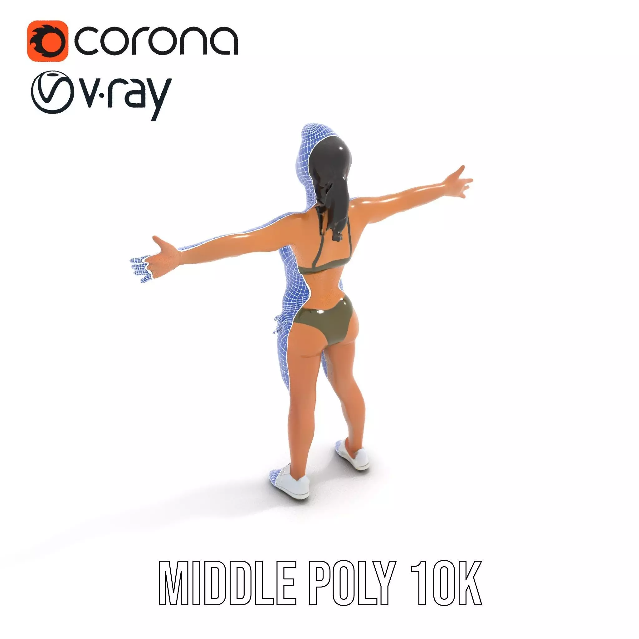 Olive Bikini model pack Low-poly 3D model_20