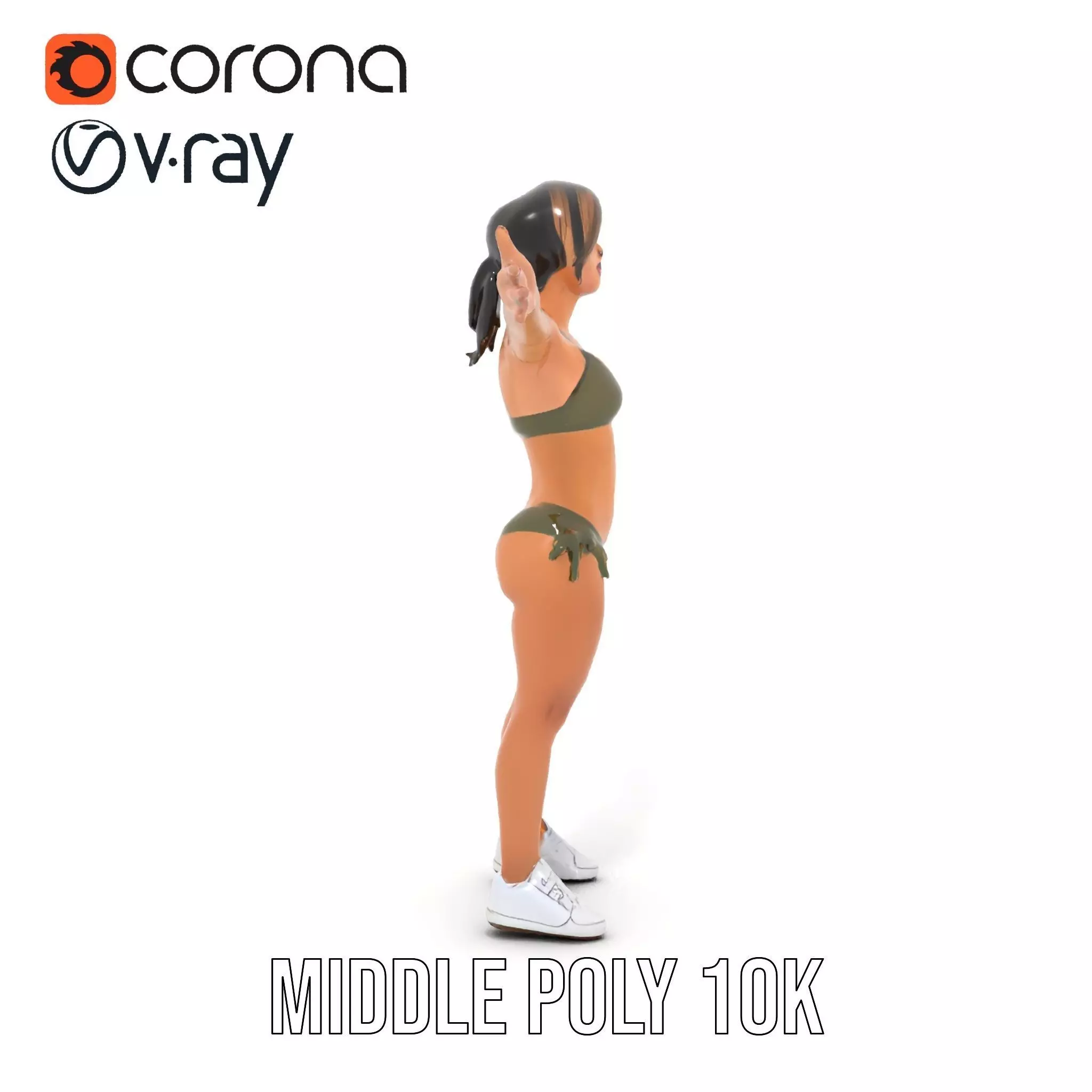Olive Bikini model pack Low-poly 3D model_23